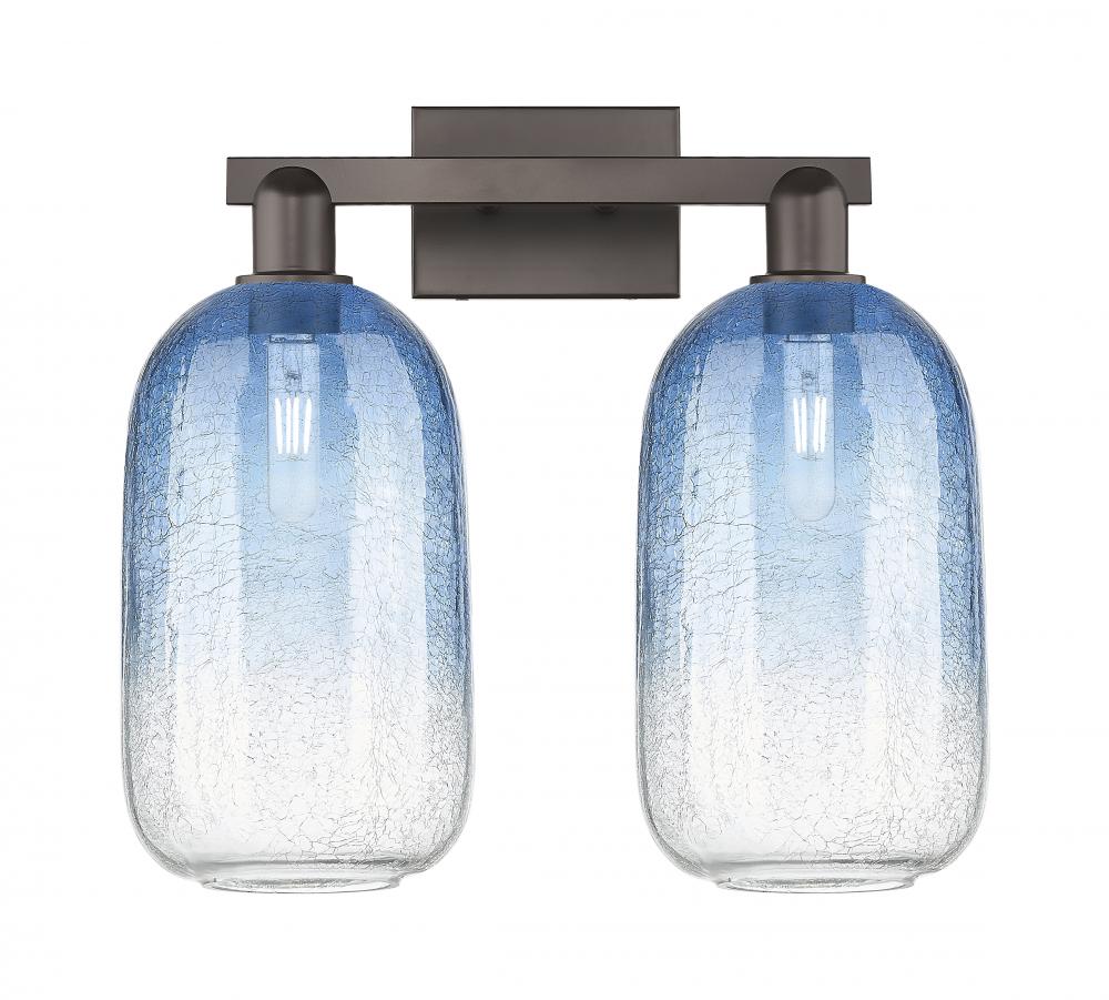 Brookhaven Cloche - 2 Light - 16 inch - Oil Rubbed Bronze - Bath Vanity Light