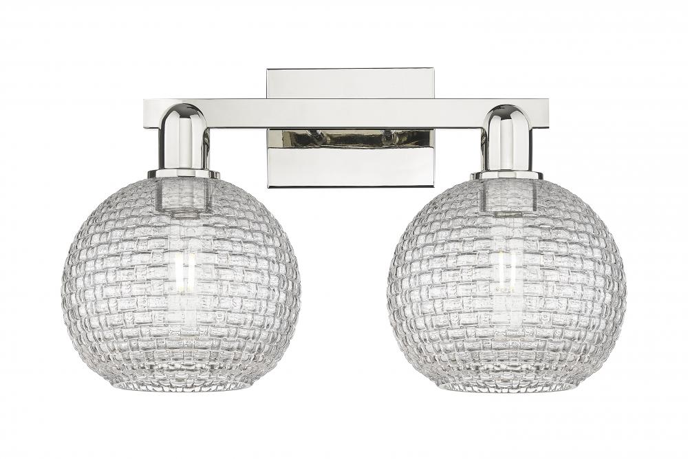 Athens - 2 Light - 19 inch - Polished Nickel - Bath Vanity Light