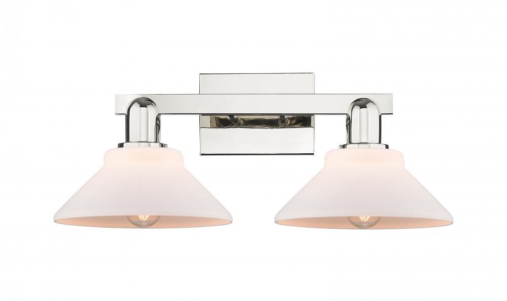 Orwell - 2 Light - 19 inch - Polished Nickel - Bath Vanity Light