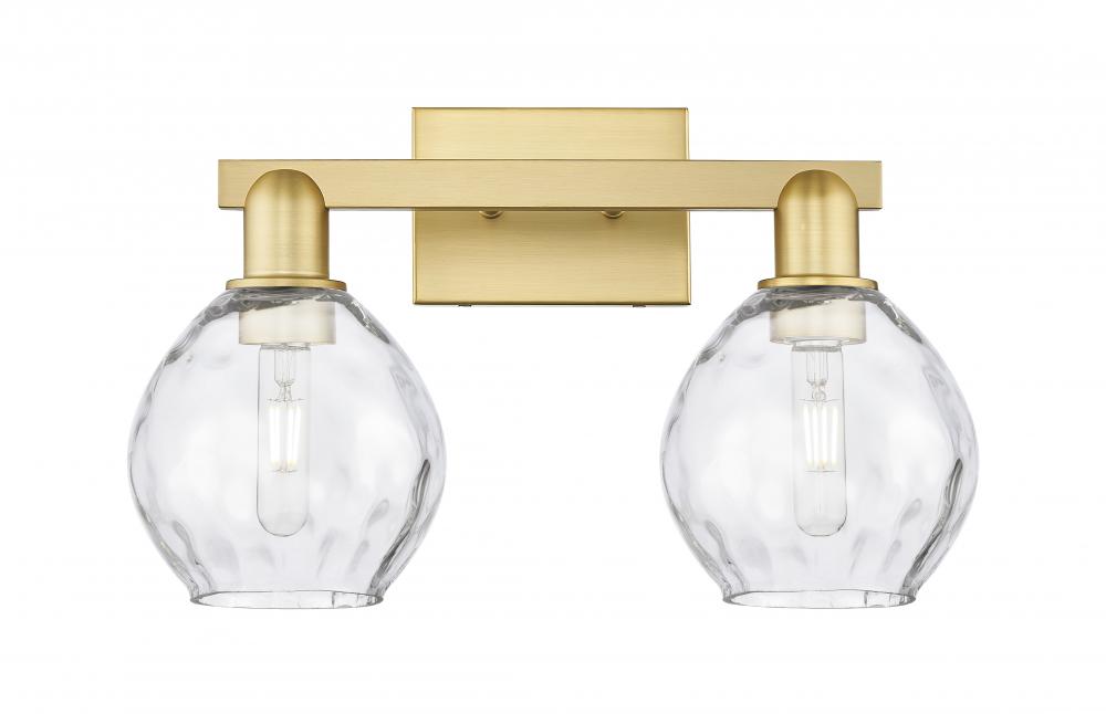 Waverly - 2 Light - 17 inch - Satin Gold - Bath Vanity Light