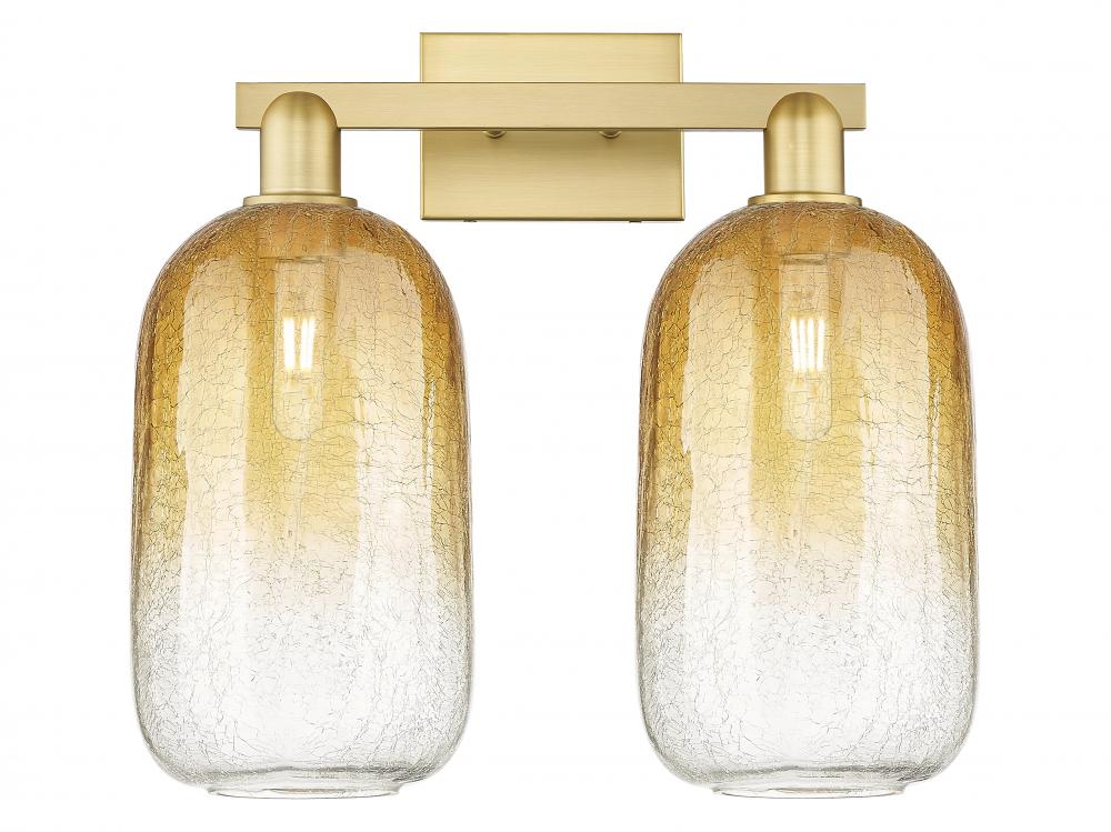Brookhaven Cloche - 2 Light - 16 inch - Satin Gold - Bath Vanity Light