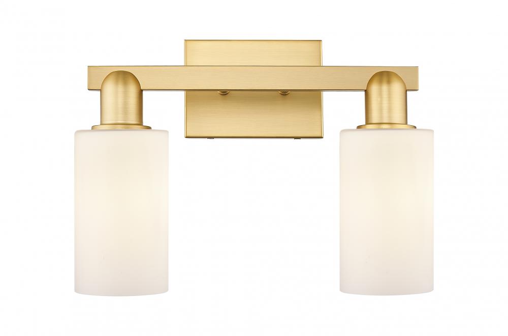Clymer - 2 Light - 15 inch - Satin Gold - Bath Vanity Light