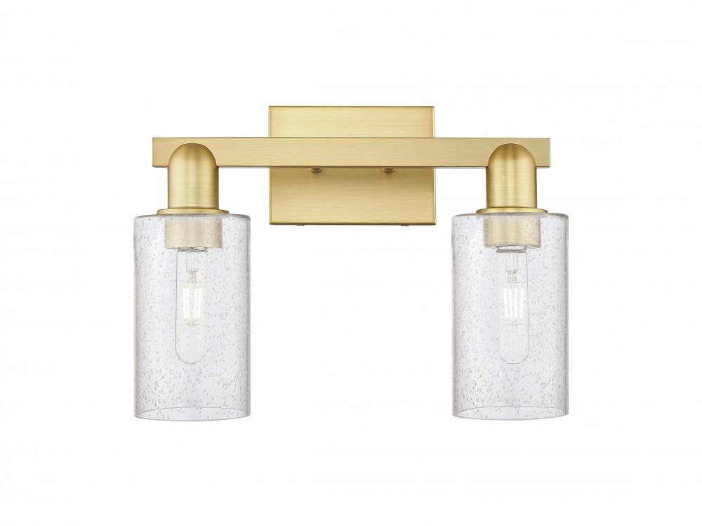Clymer - 2 Light - 15 inch - Satin Gold - Bath Vanity Light