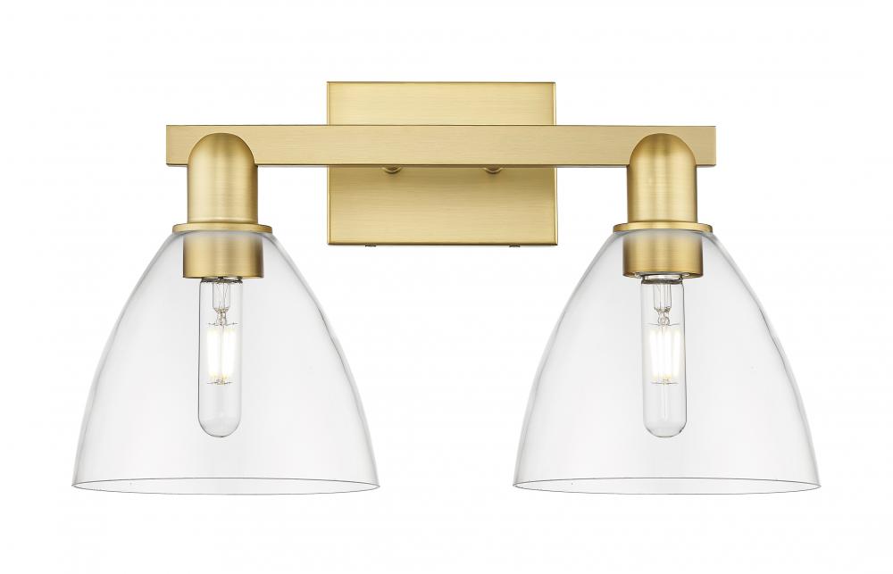 Bristol - 2 Light - 19 inch - Satin Gold - Bath Vanity Light