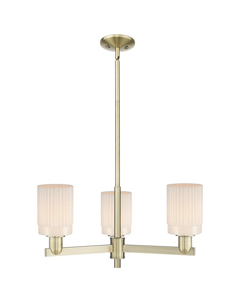 Hadley - 3 Light - 26 inch - Antique Brass - Stem hung - Pendant
