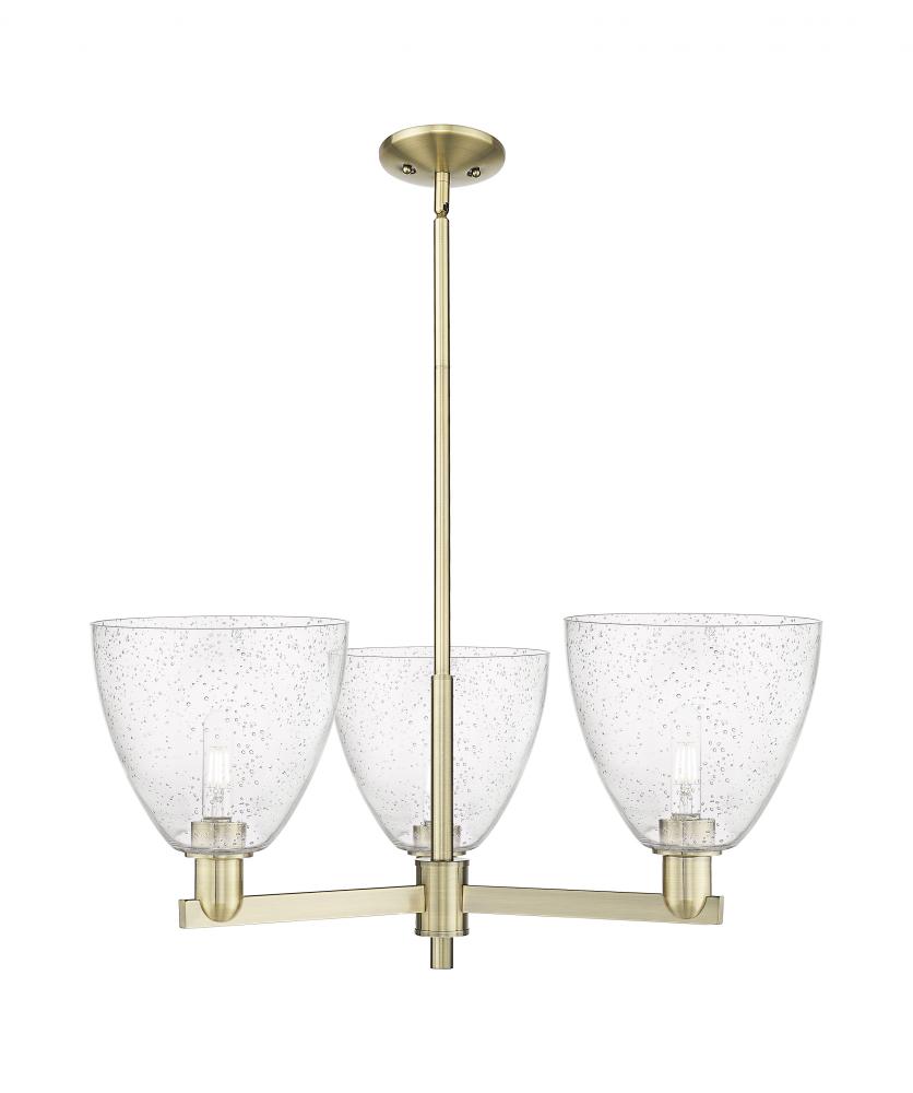Bristol - 3 Light - 31 inch - Antique Brass - Stem hung - Pendant