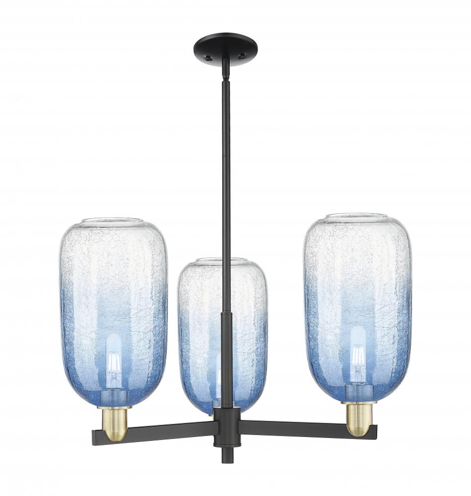 Brookhaven Cloche - 3 Light - 18 inch - Black Antique Brass - Pendant