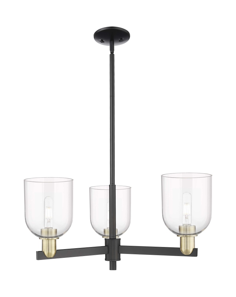 Bella - 3 Light - 27 inch - Black Antique Brass - Stem hung - Pendant