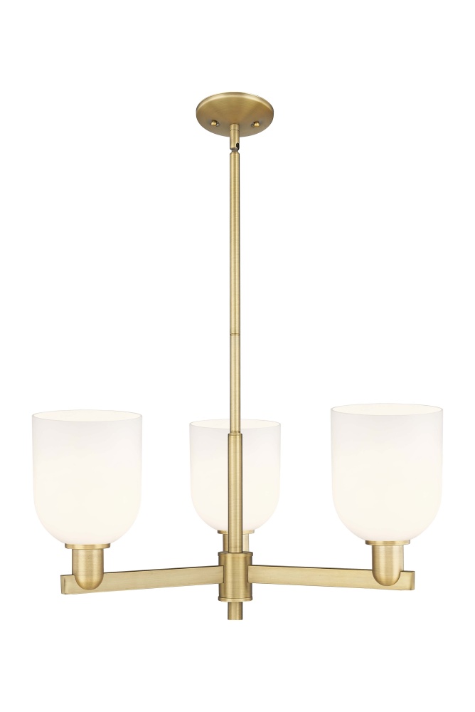 Bella - 3 Light - 27 inch - Brushed Brass - Stem hung - Pendant