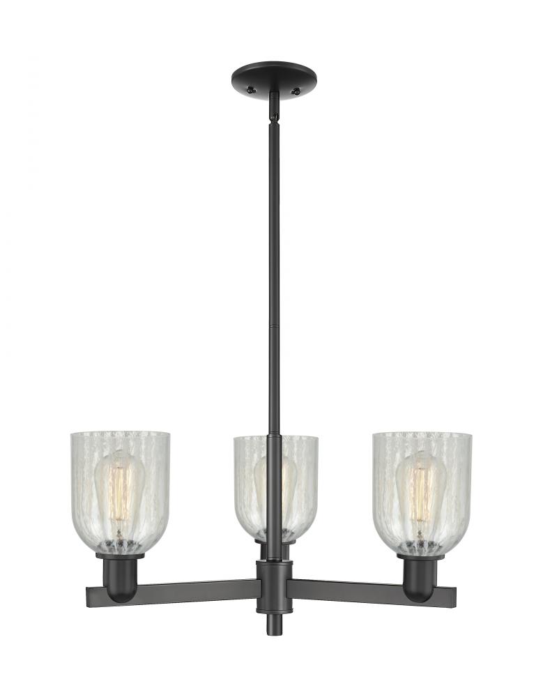 Caledonia - 3 Light - 27 inch - Matte Black - Stem hung - Pendant