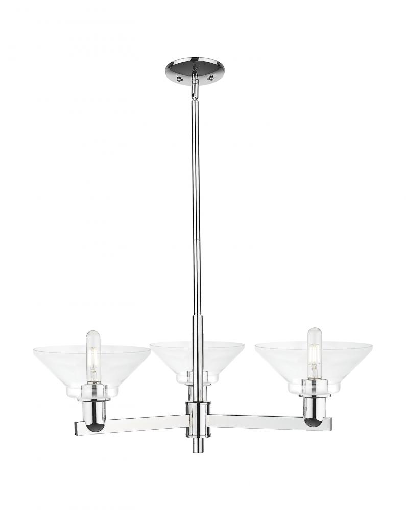 Orwell - 3 Light - 30 inch - Polished Chrome - Stem hung - Pendant