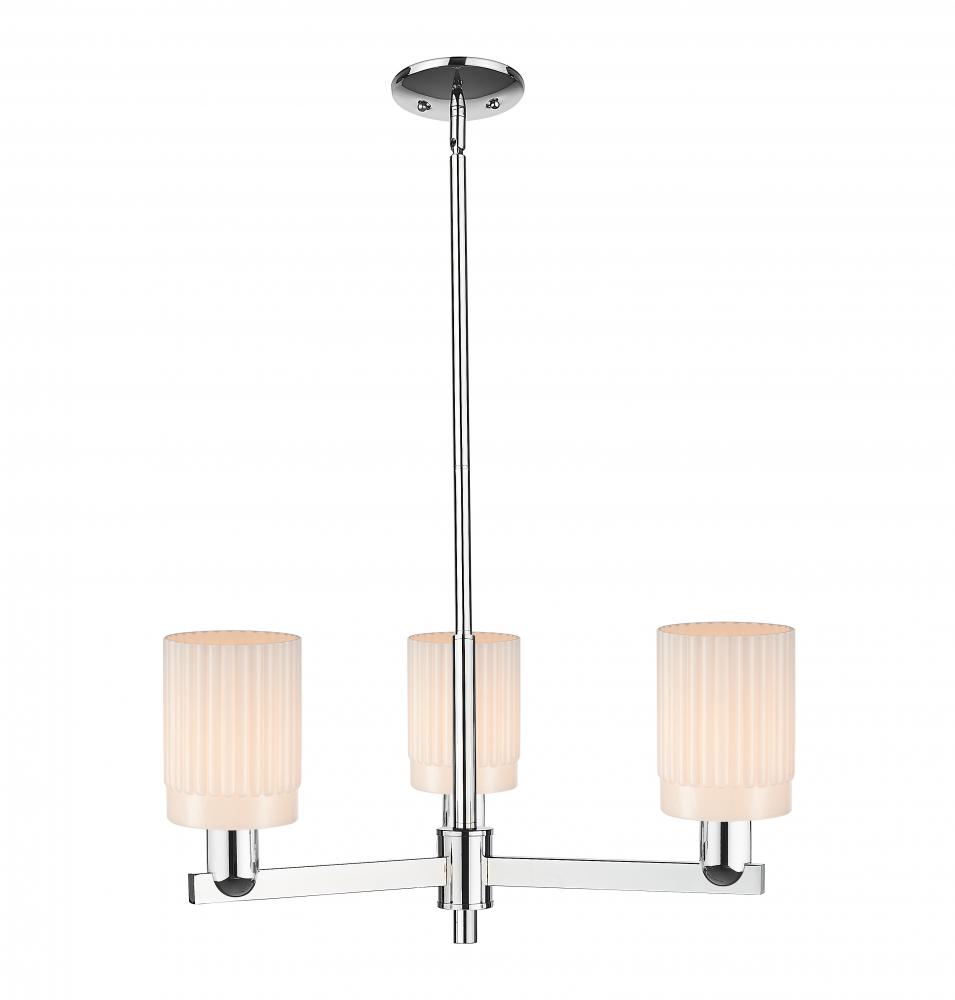 Hadley - 3 Light - 26 inch - Polished Chrome - Stem hung - Pendant