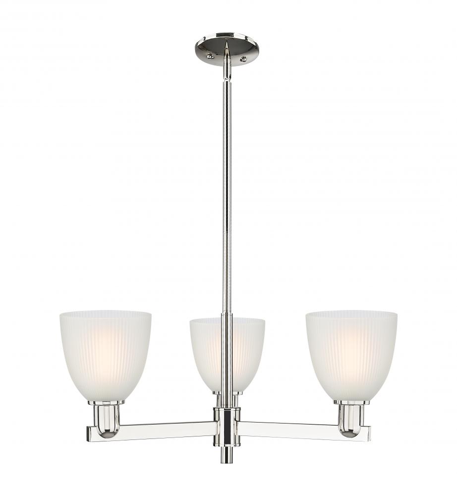 Castile - 3 Light - 28 inch - Polished Nickel - Stem hung - Pendant