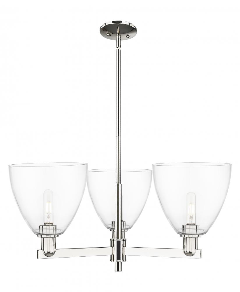 Bristol - 3 Light - 31 inch - Polished Nickel - Stem hung - Pendant