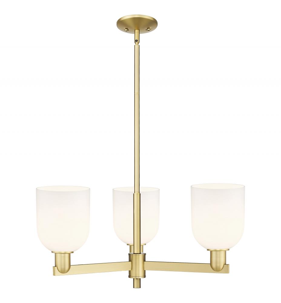 Bella - 3 Light - 27 inch - Satin Gold - Stem hung - Pendant