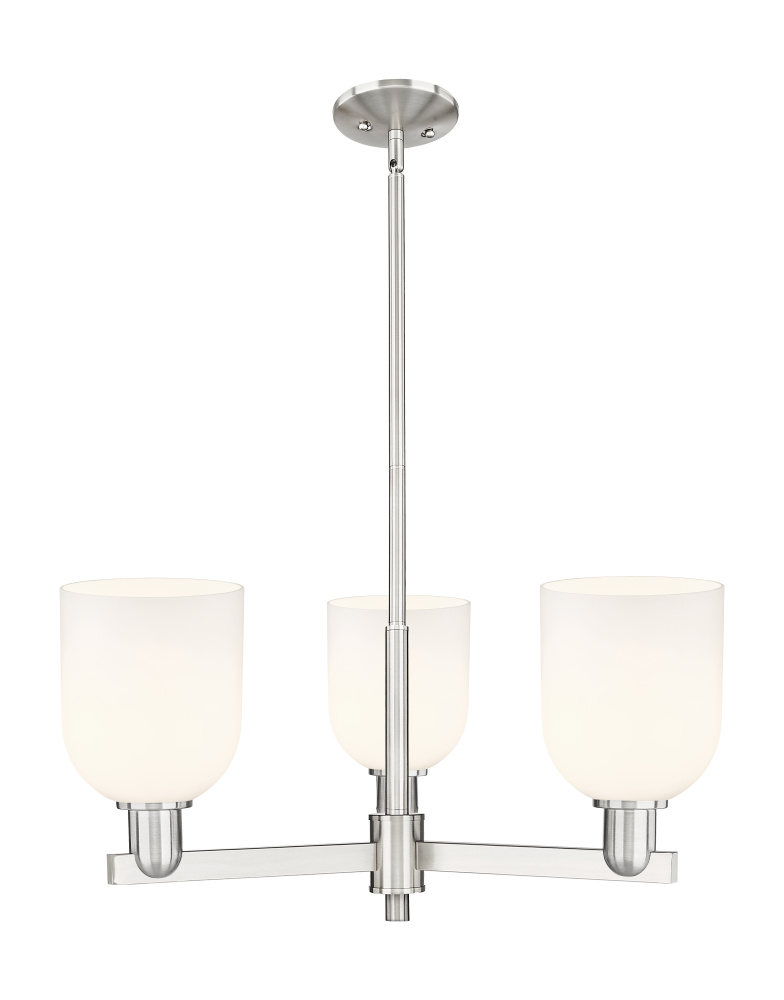Bella - 3 Light - 27 inch - Satin Nickel - Stem hung - Pendant