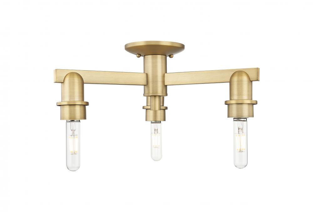 Arcadia - 3 Light - 18 inch - Oil Rubbed Bronze - Flush Mount