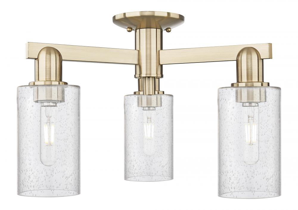 Clymer - 3 Light - 21 inch - Champagne Bronze - Semi-Flush Mount