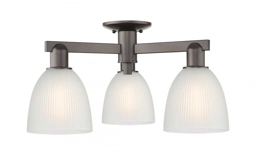 Castile - 3 Light - 24 inch - Oil Rubbed Bronze - Semi-Flush Mount