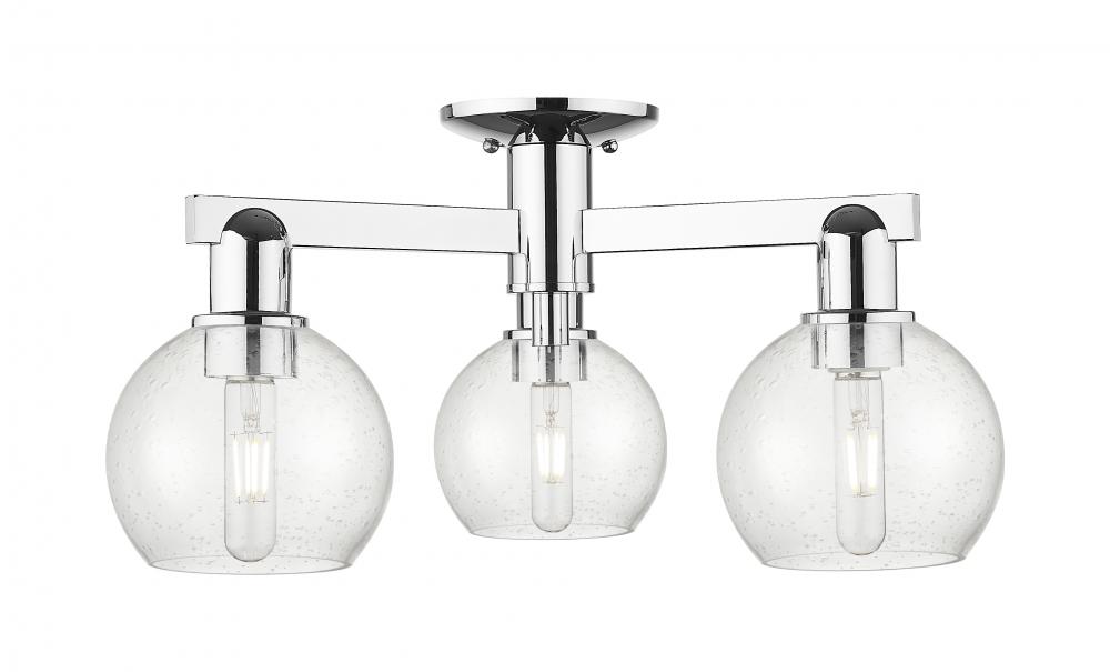 Athens - 3 Light - 23 inch - Polished Chrome - Semi-Flush Mount