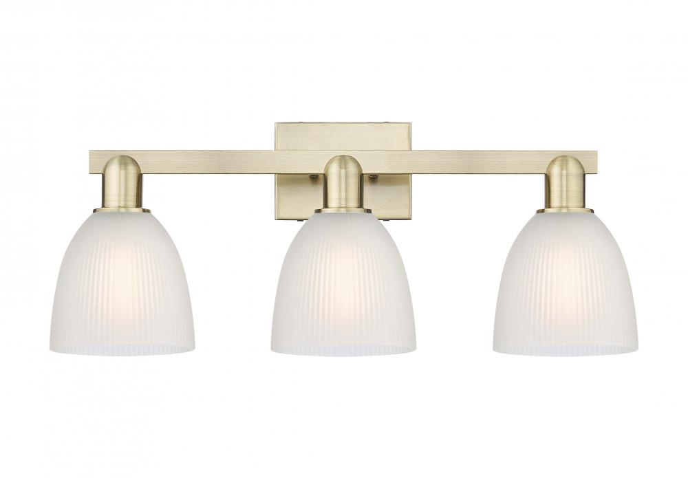 Castile - 3 Light - 25 inch - Antique Brass - Bath Vanity Light