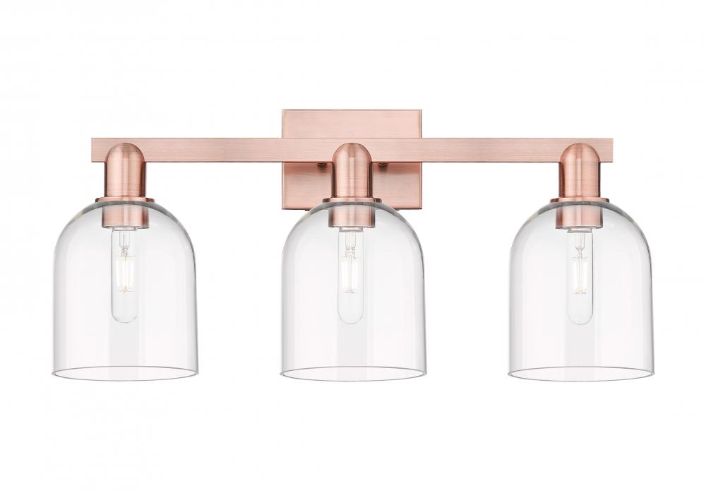 Bella - 3 Light - 25 inch - Antique Copper - Bath Vanity Light