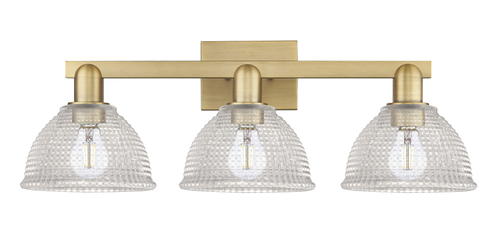 Arietta - 3 Light - 27 inch - Brushed Brass - Bath Vanity Light