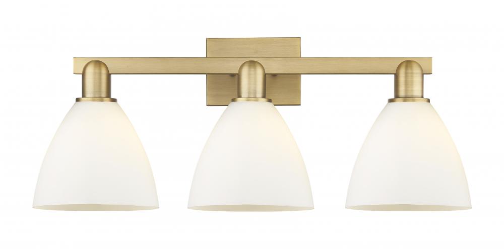 Bristol - 3 Light - 27 inch - Brushed Brass - Bath Vanity Light