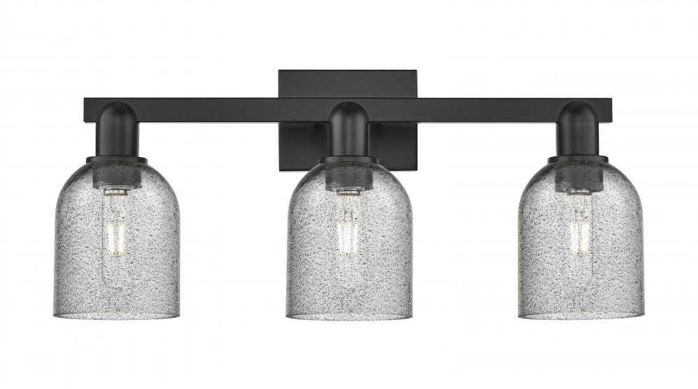 Caledonia - 3 Light - 24 inch - Matte Black - Bath Vanity Light