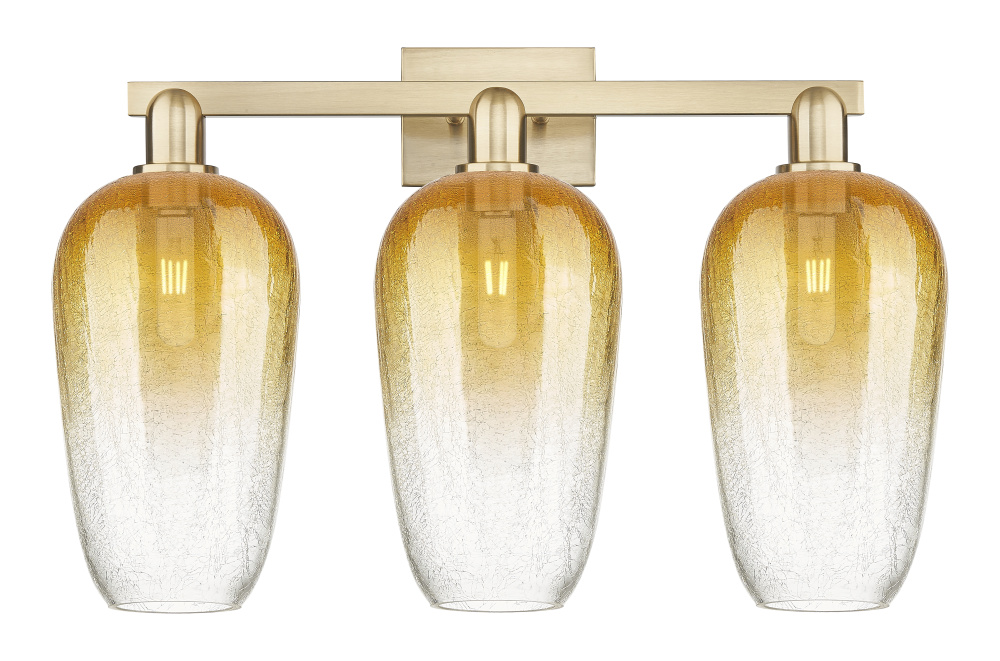 Brookhaven Flute - 3 Light - 26 inch - Champagne Bronze - Bath Vanity Light