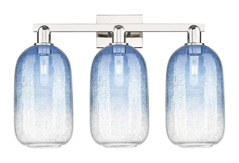 Brookhaven Cloche - 3 Light - 26 inch - Polished Nickel - Bath Vanity Light