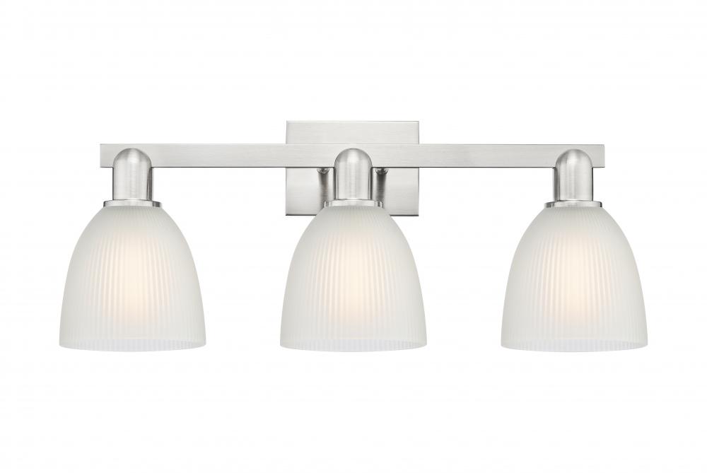 Castile - 3 Light - 25 inch - Brushed Satin Nickel - Bath Vanity Light