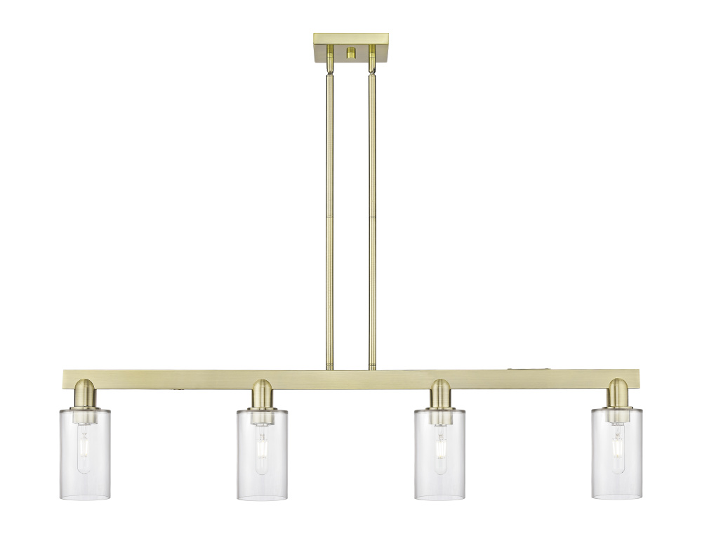 Clymer - 4 Light - 47 inch - Antique Brass - Stem hung - Island Light