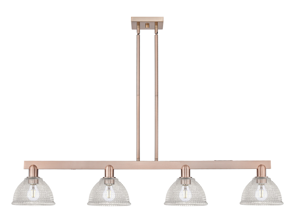Arietta - 4 Light - 51 inch - Antique Copper - Stem hung - Island Light