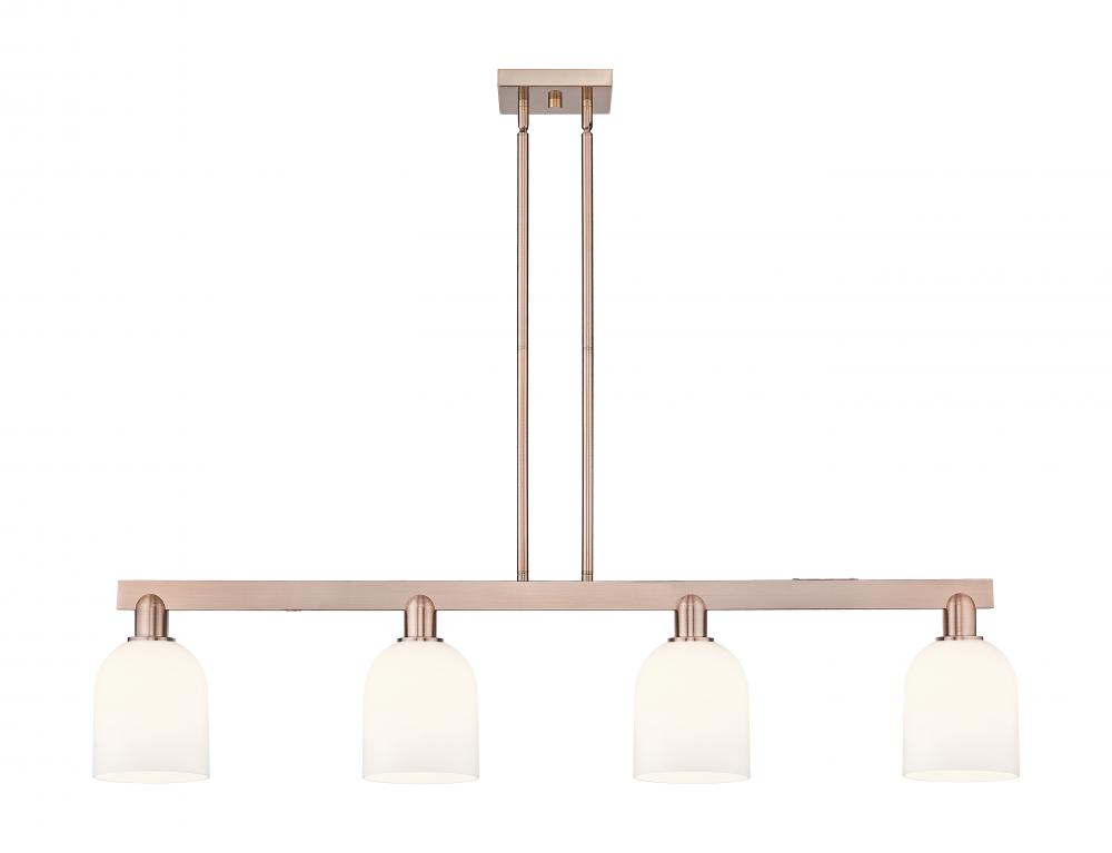 Bella - 4 Light - 48 inch - Antique Copper - Stem hung - Island Light