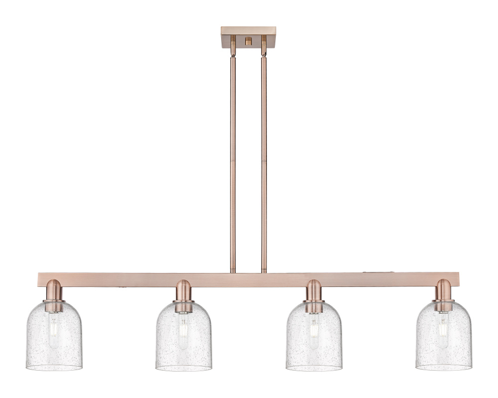 Bella - 4 Light - 48 inch - Antique Copper - Stem hung - Island Light