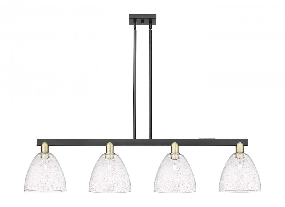 Bristol - 4 Light - 52 inch - Black Antique Brass - Stem hung - Island Light