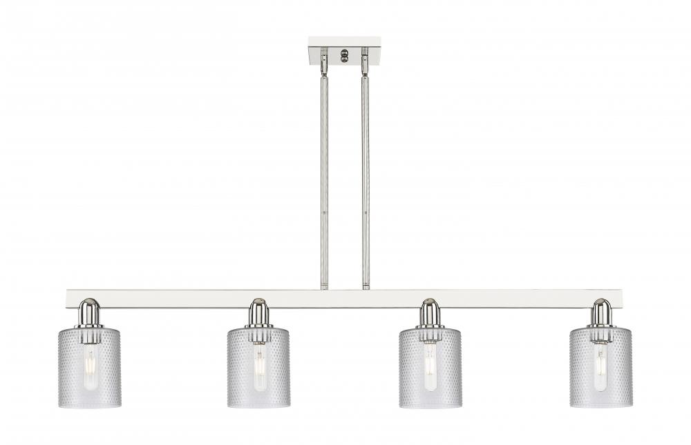 Cobbleskill - 4 Light - 48 inch - Polished Nickel - Stem hung - Island Light