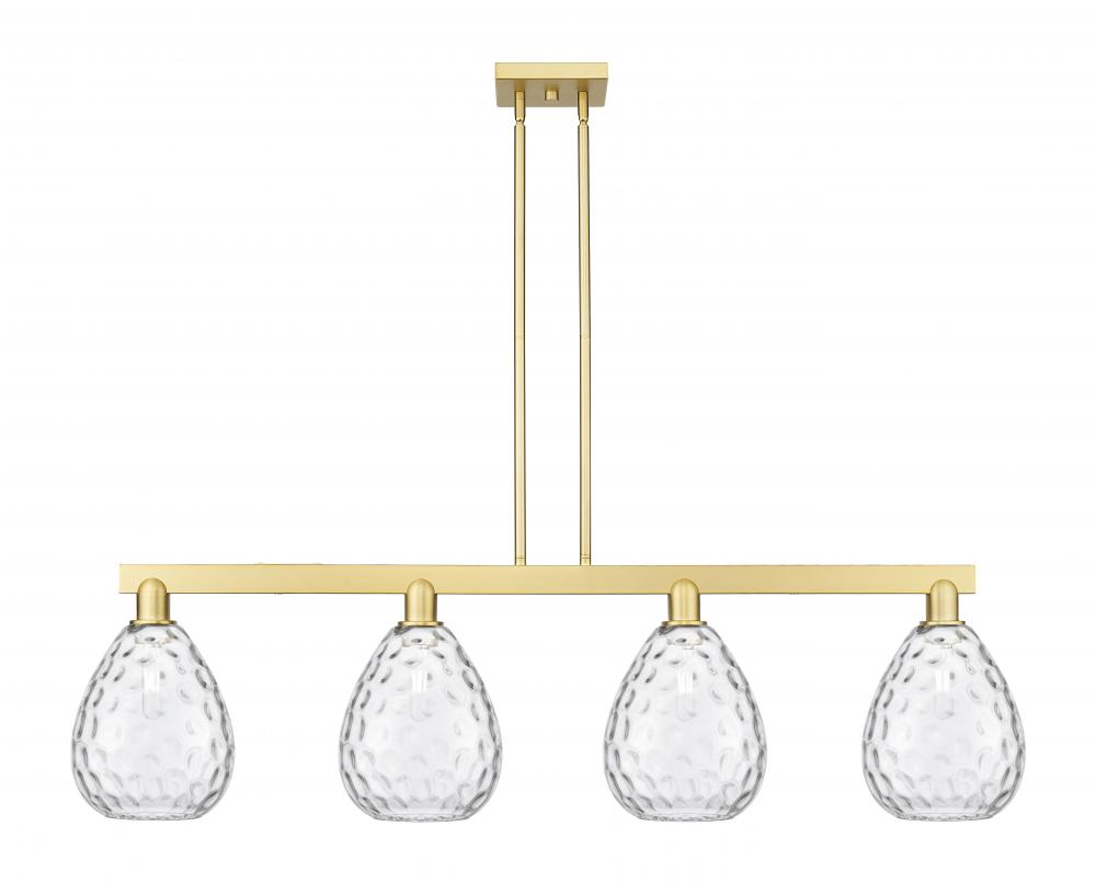 Waverly - 4 Light - 51 inch - Satin Gold - Stem hung - Island Light