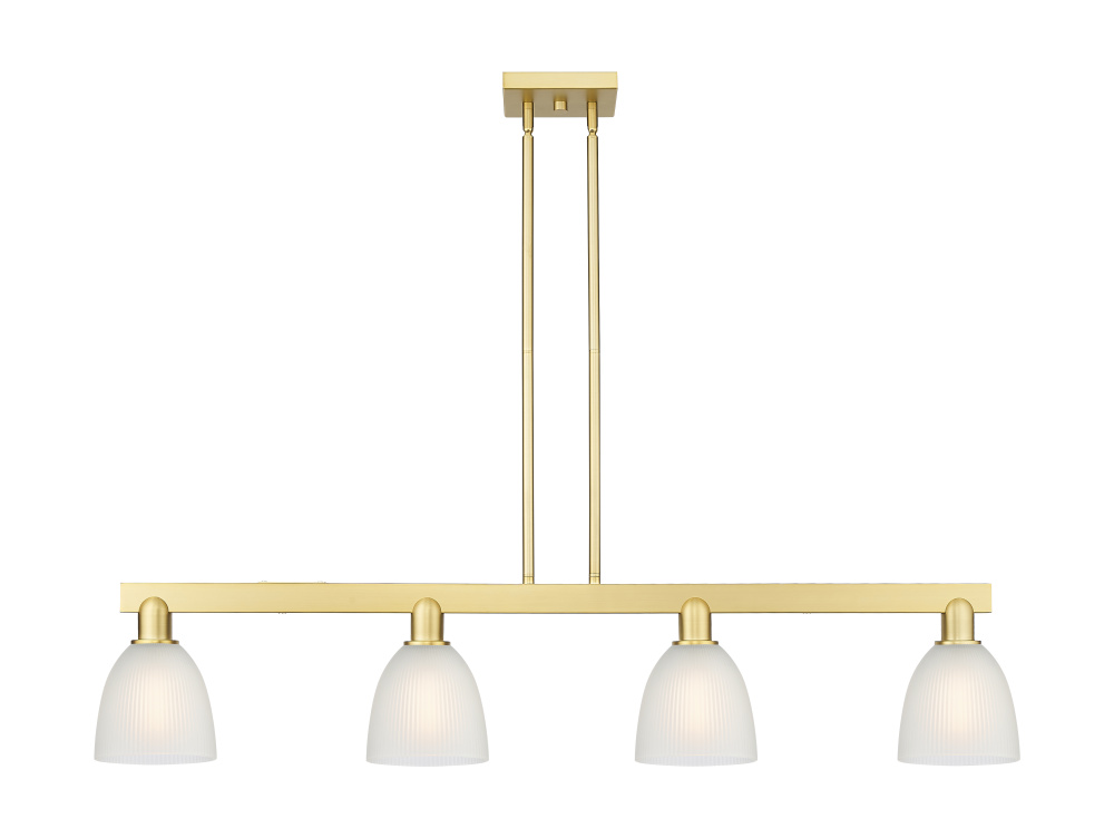 Castile - 4 Light - 49 inch - Satin Gold - Stem hung - Island Light