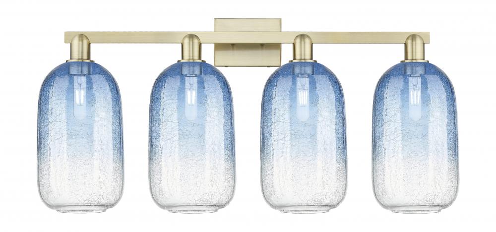 Brookhaven Cloche - 4 Light - 36 inch - Antique Brass - Bath Vanity Light