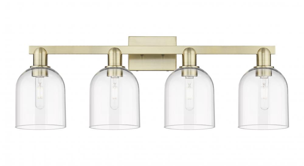 Bella - 4 Light - 33 inch - Antique Brass - Bath Vanity Light