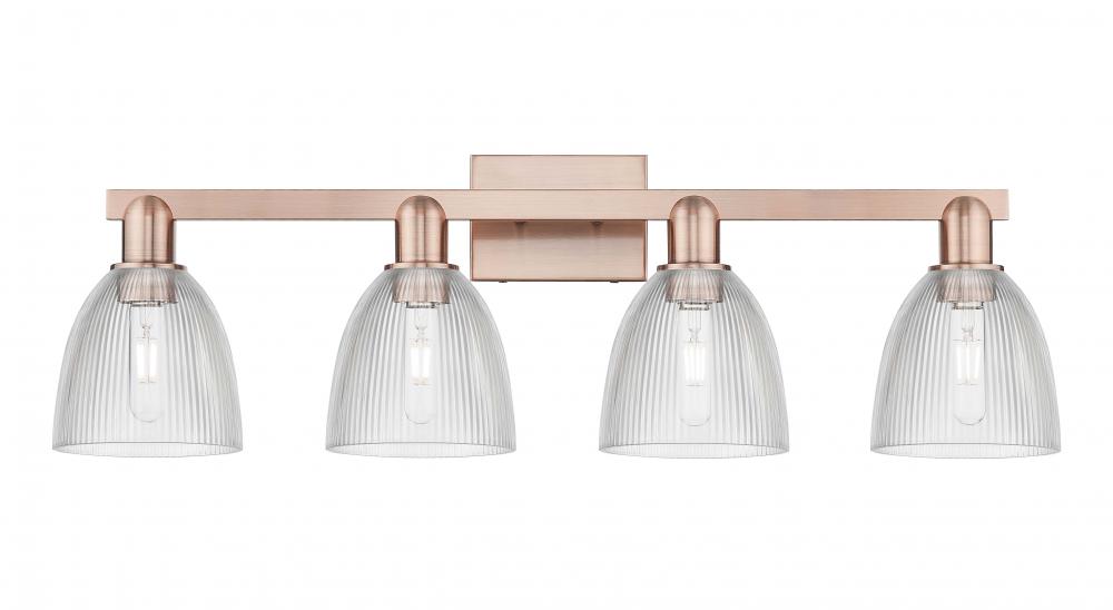 Castile - 4 Light - 33 inch - Antique Copper - Bath Vanity Light