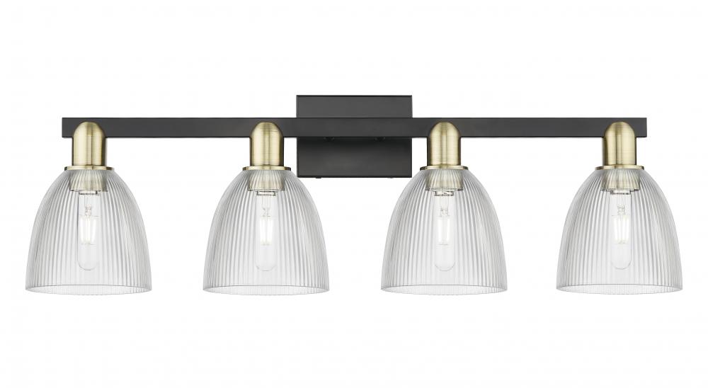 Castile - 4 Light - 33 inch - Black Antique Brass - Bath Vanity Light