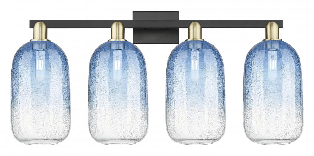 Brookhaven Cloche - 4 Light - 36 inch - Black Antique Brass - Bath Vanity Light