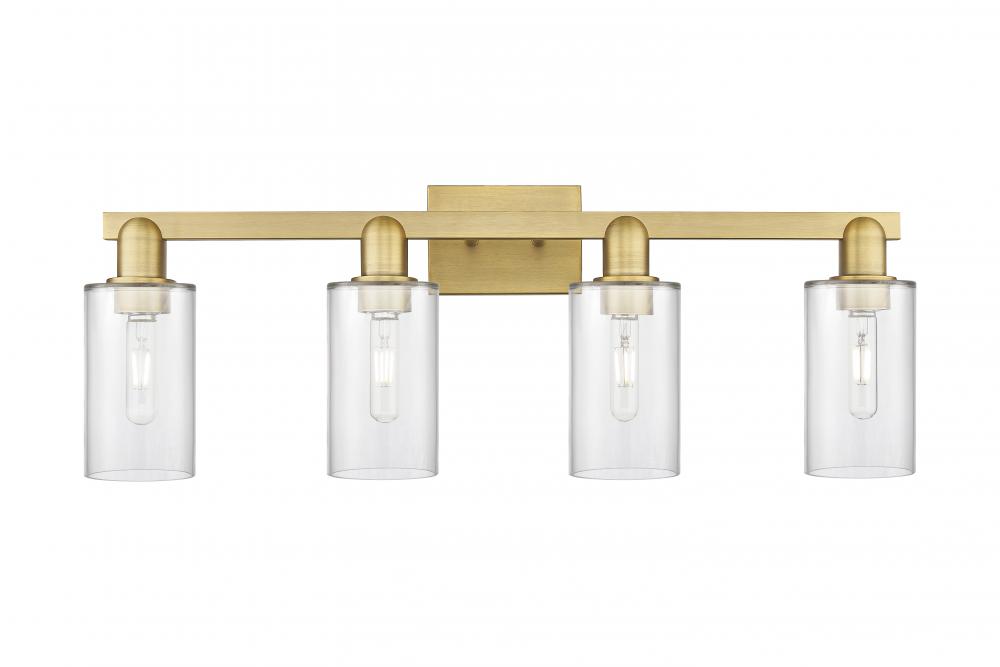 Clymer - 4 Light - 31 inch - Brushed Brass - Bath Vanity Light