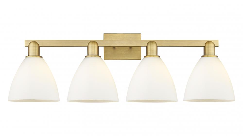 Bristol - 4 Light - 35 inch - Brushed Brass - Bath Vanity Light