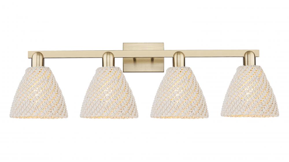 Bristol Natural - 4 Light - 36 inch - Champagne Bronze - Bath Vanity Light