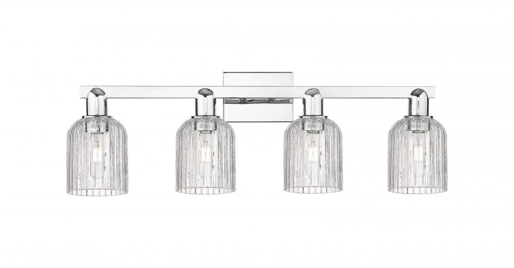 Bridal Veil - 4 Light - 36 inch - Polished Chrome - Bath Vanity Light