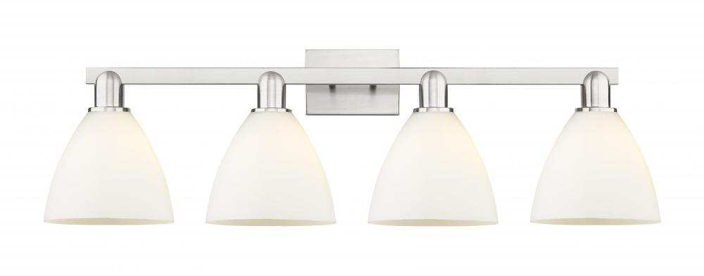 Bristol - 4 Light - 35 inch - Brushed Satin Nickel - Bath Vanity Light